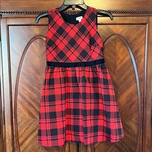 Cat & Jack Girl’s Red and Black Checkered Dress